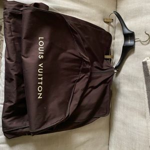 LOUIS VUITTONGarment Bag & Walnut Garment Hanger